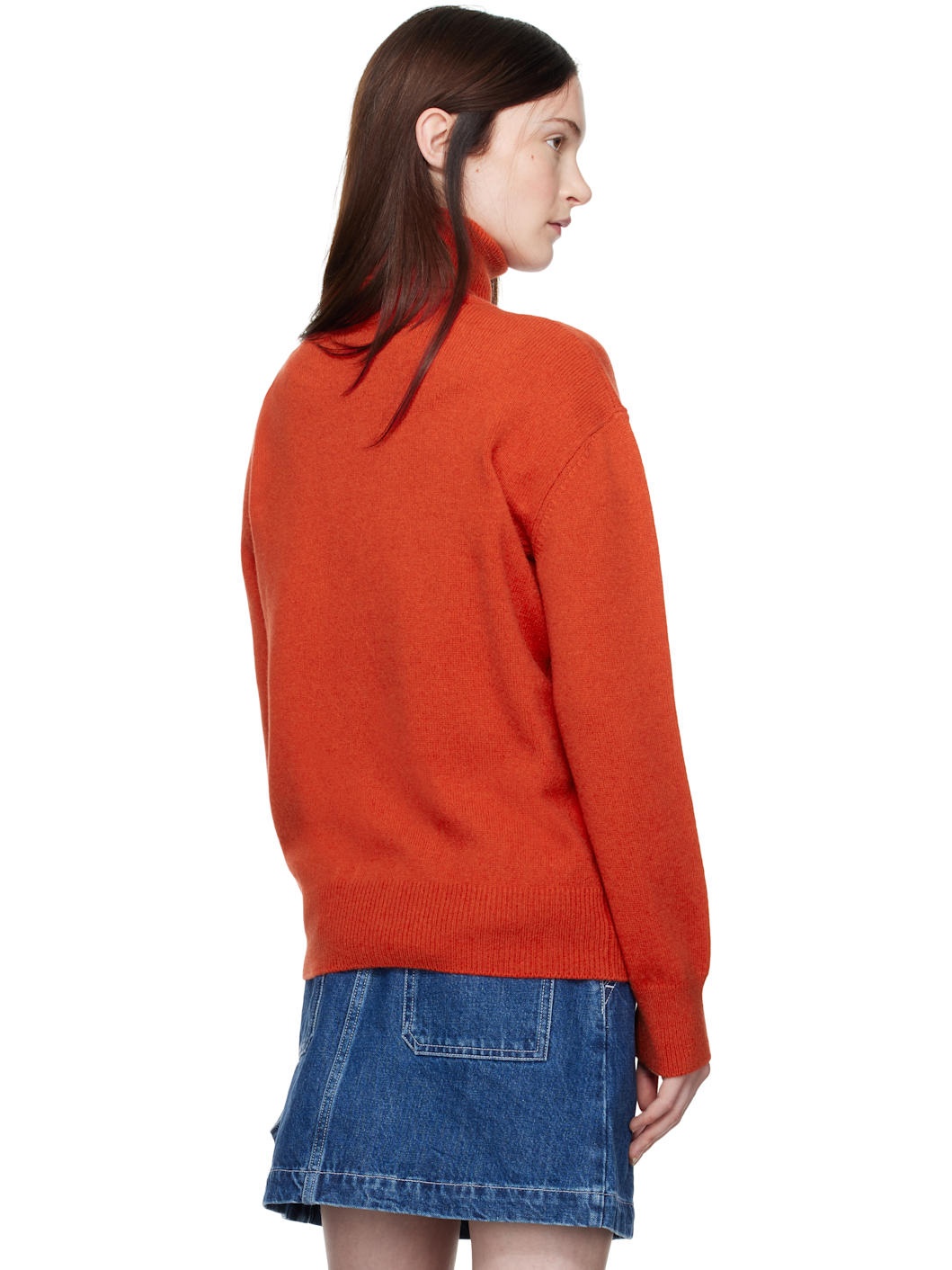 Orange Alma Turtleneck - 3