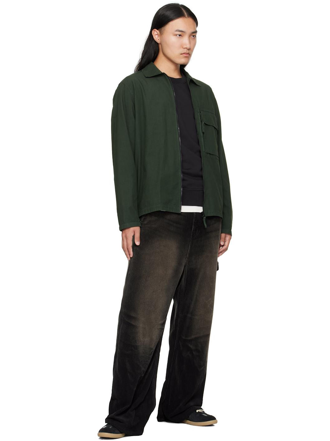 Green 1200004 Canvas Weave Cotton Jacket - 5