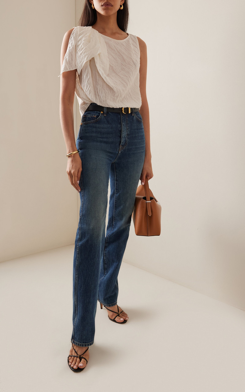 The Garment Brooke Linen-Cotton Top ivory outlook