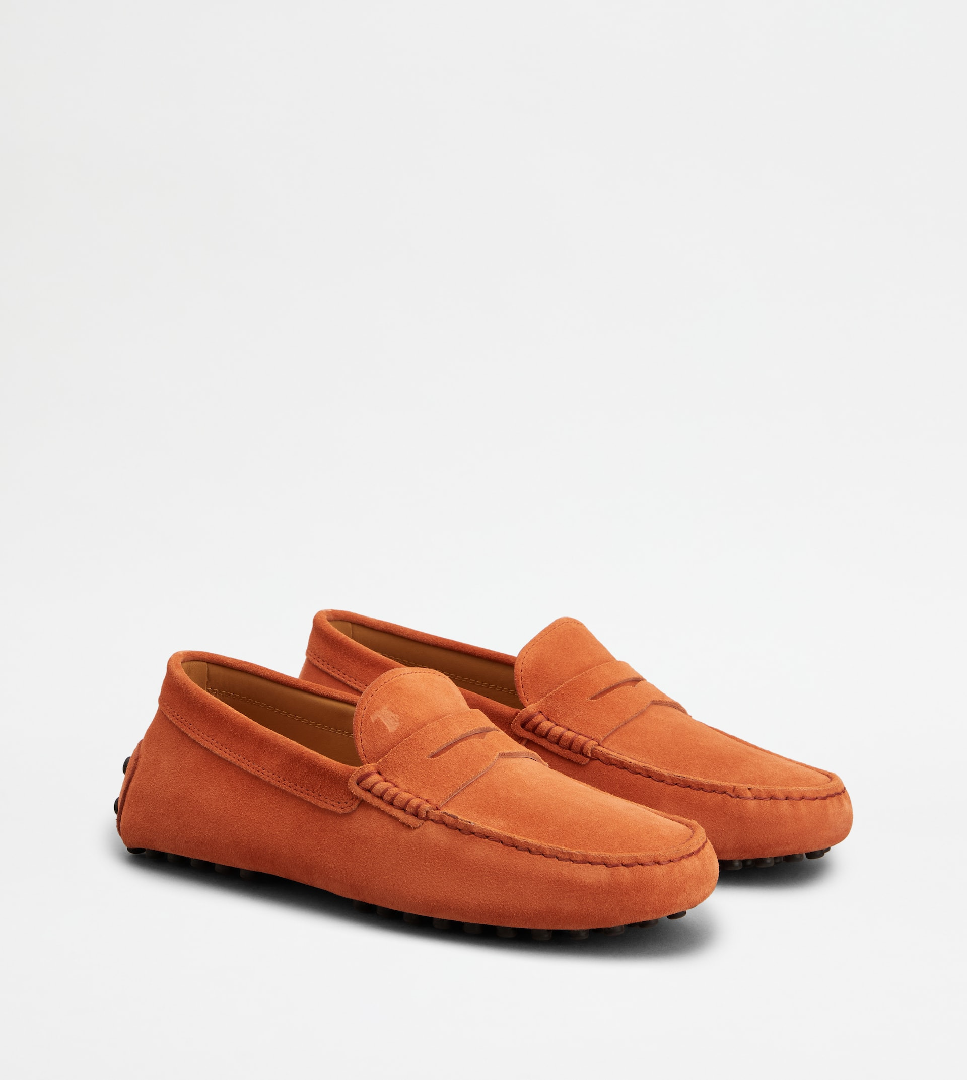 GOMMINO DRIVING SHOES IN SUEDE - ORANGE - 2