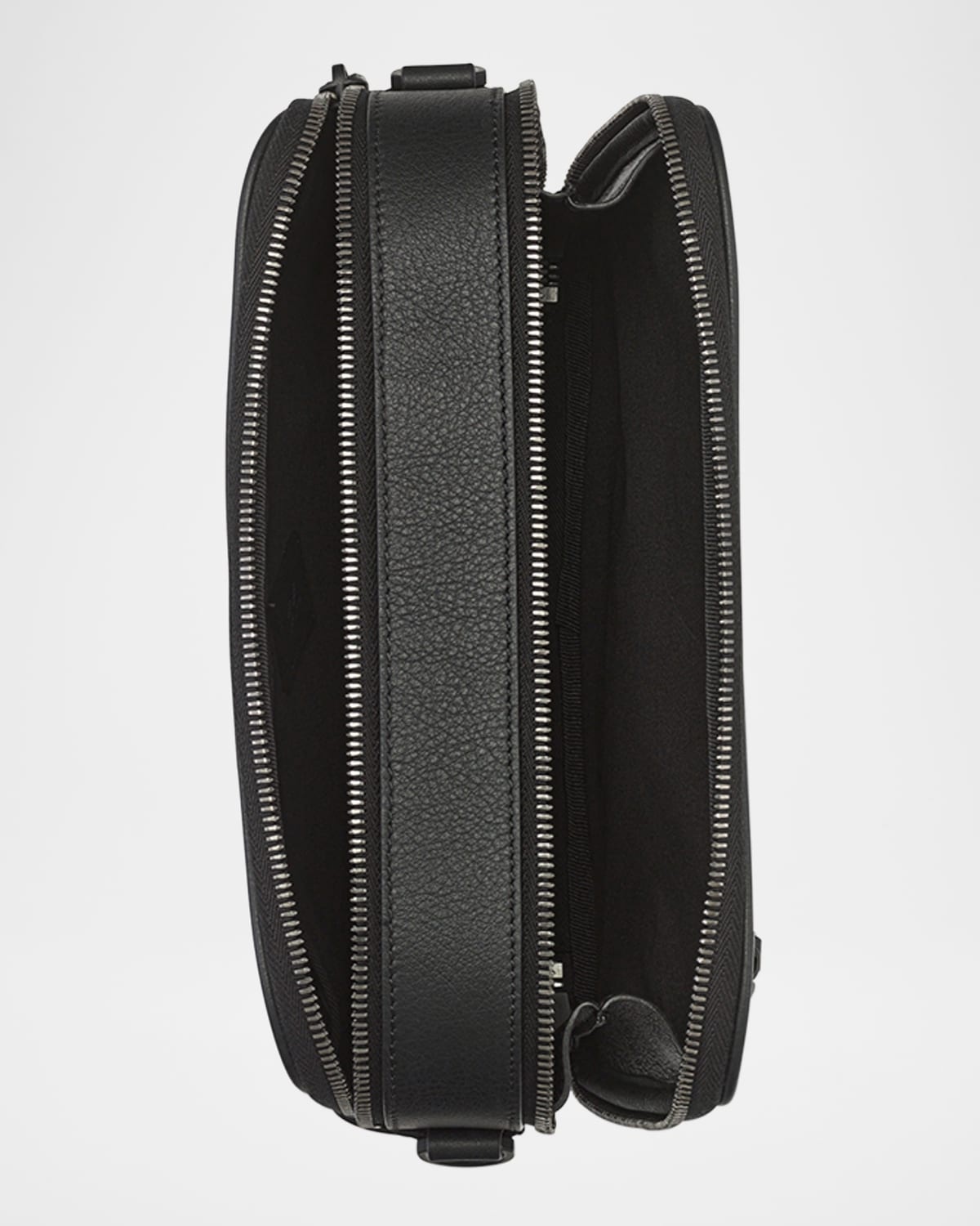 Men's Small Embossed Leather Crossbody Bag - 3