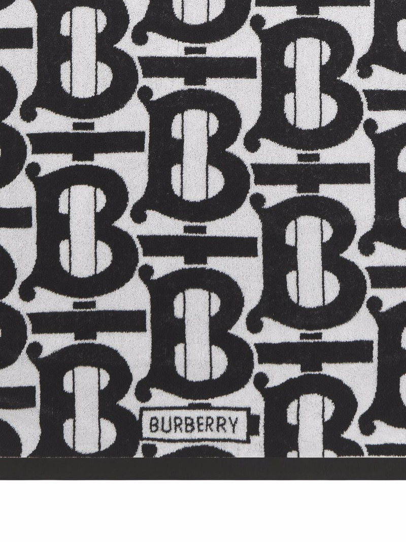 Burberry Monogram-pattern jacquard cotton bath towel outlook
