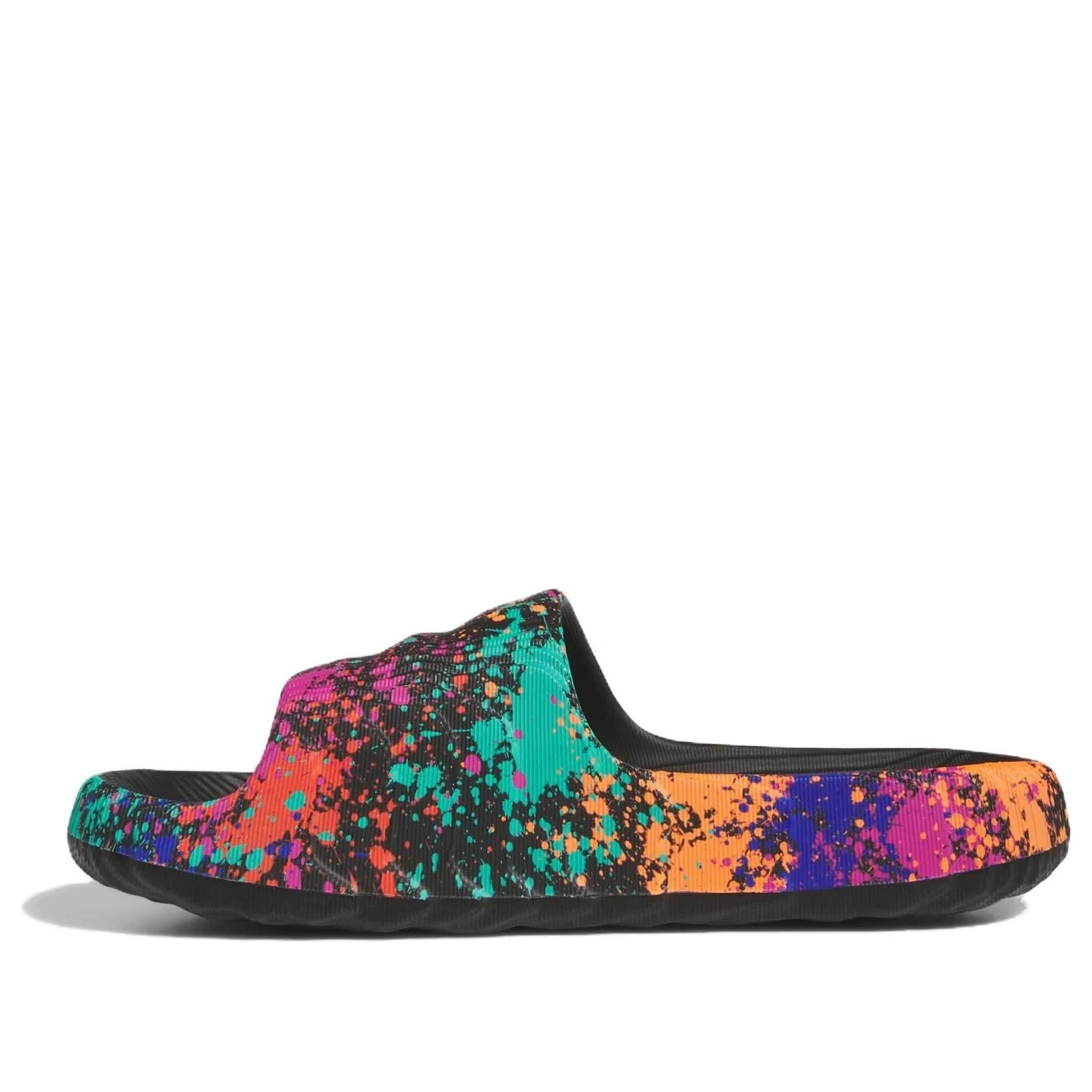 adidas Adilette 22 Slides 'Black Paint Splatter' IF1438 - 1