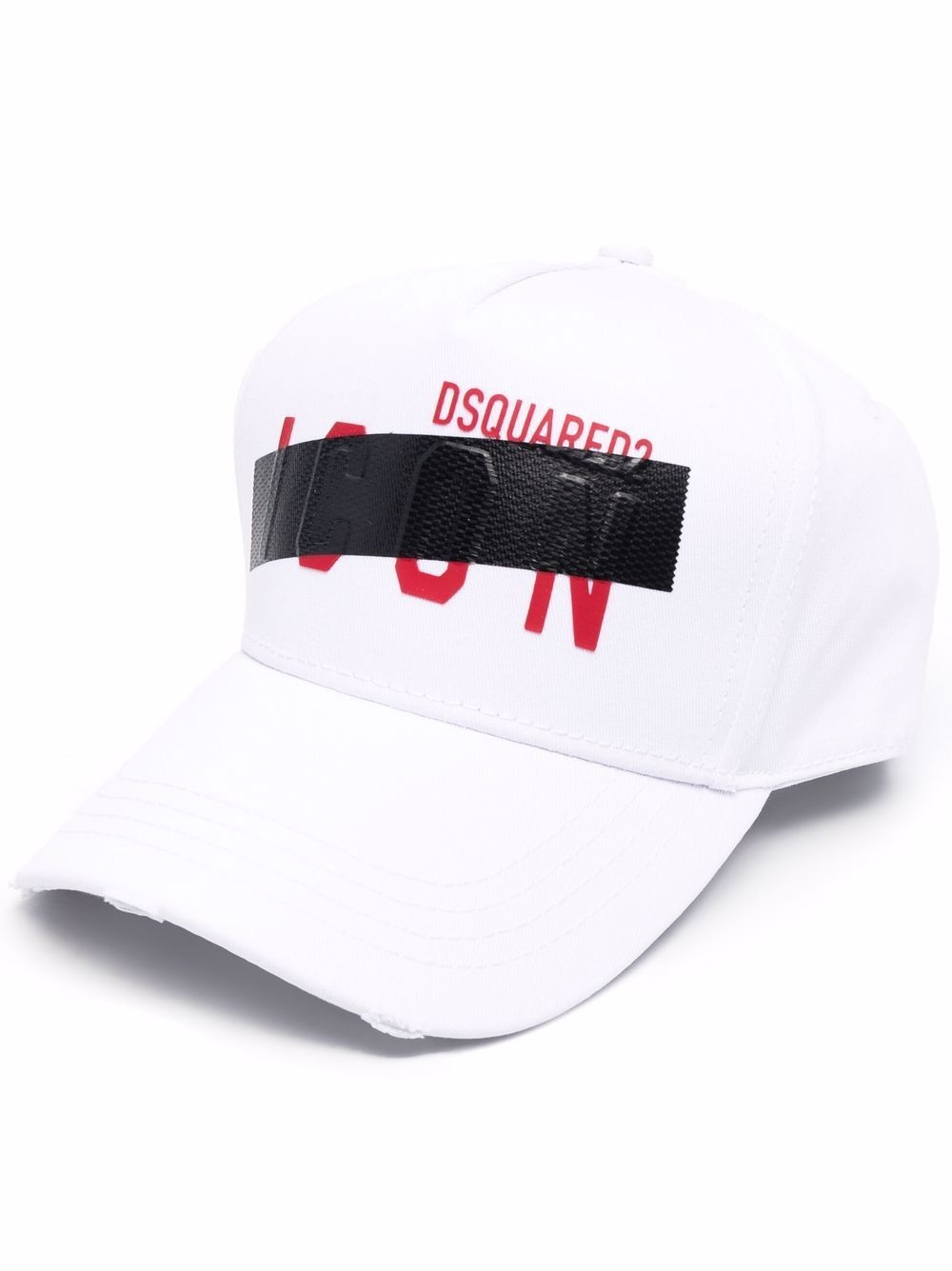 Icon embroidered-logo six-panel cap - 1