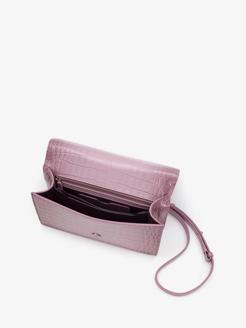 Women's Jewelled Satchel in Antique Pink - 4