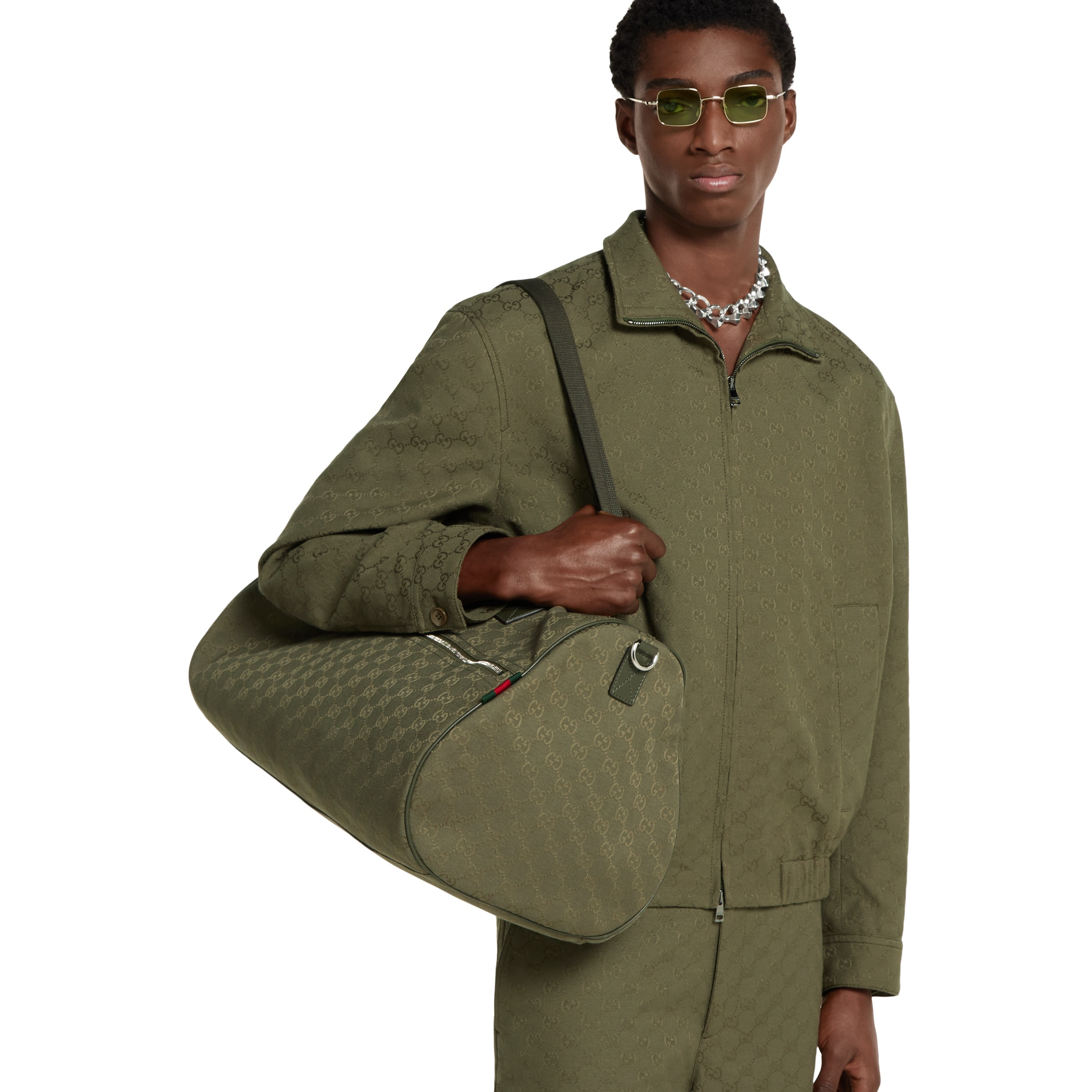 GG canvas large duffle bag - 3