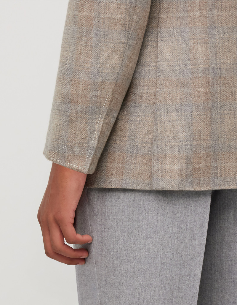 EXCLUSIVE BEIGE PURE CASHMERE JACKET 5