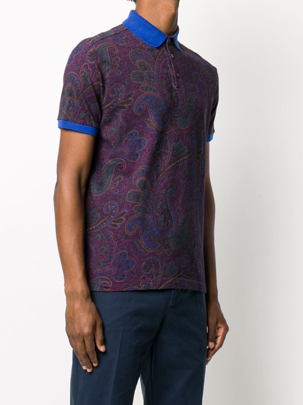 paisley-print polo shirt - 3