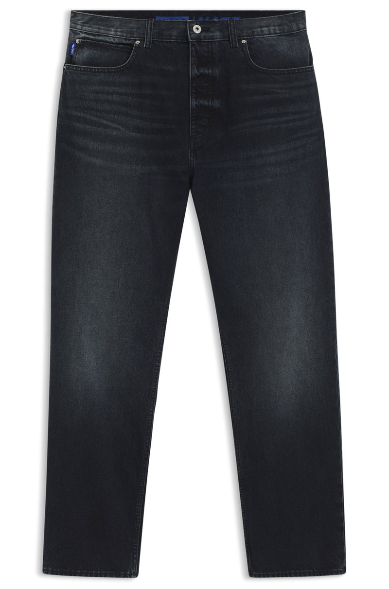 BAGGY-FIT JEANS IN BLUE-BLACK RIGID DENIM 1