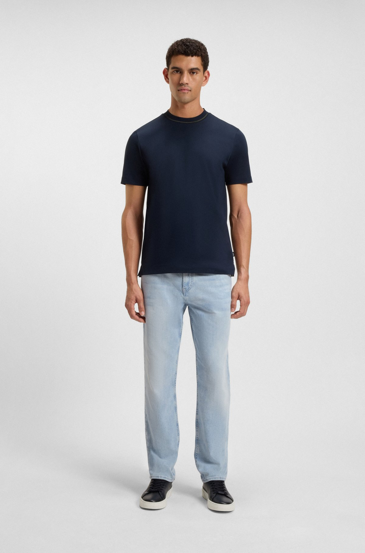 MAINE REGULAR-FIT JEANS IN BLUE MECHANICAL-STRETCH DENIM - 3