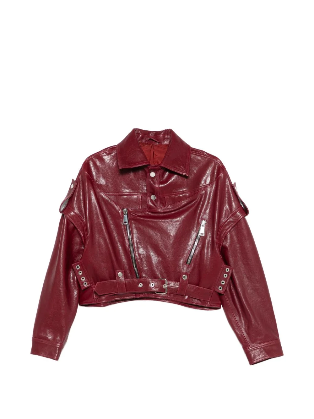 oversized belted jacket - 1