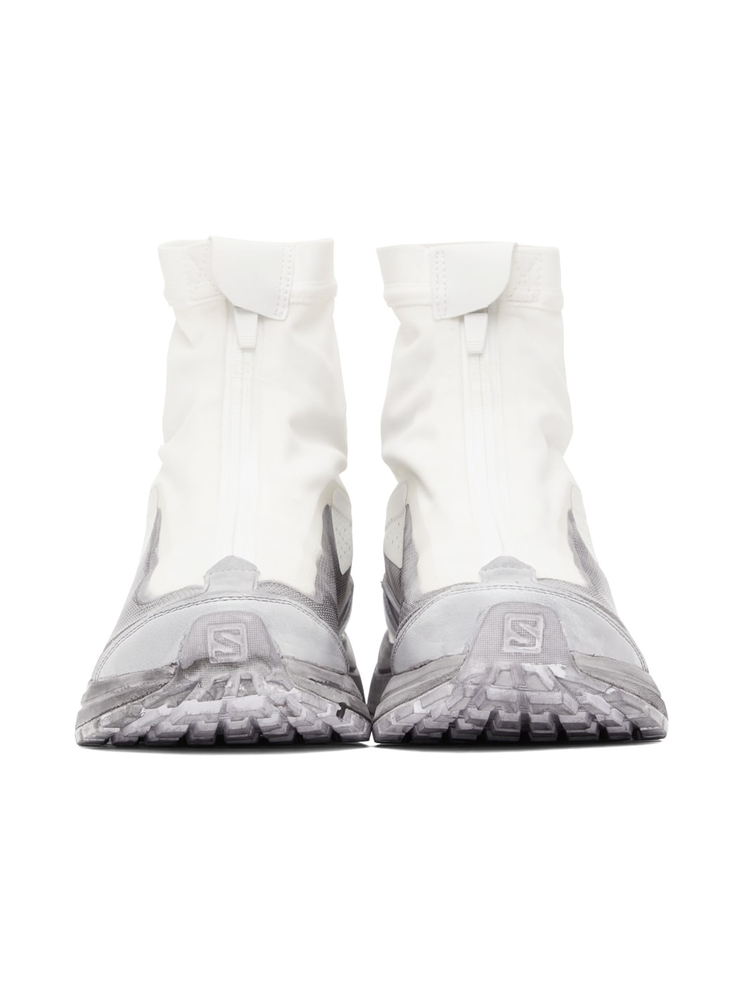 White & Grey Salomon Edition Bamba 2 High Sneakers - 2
