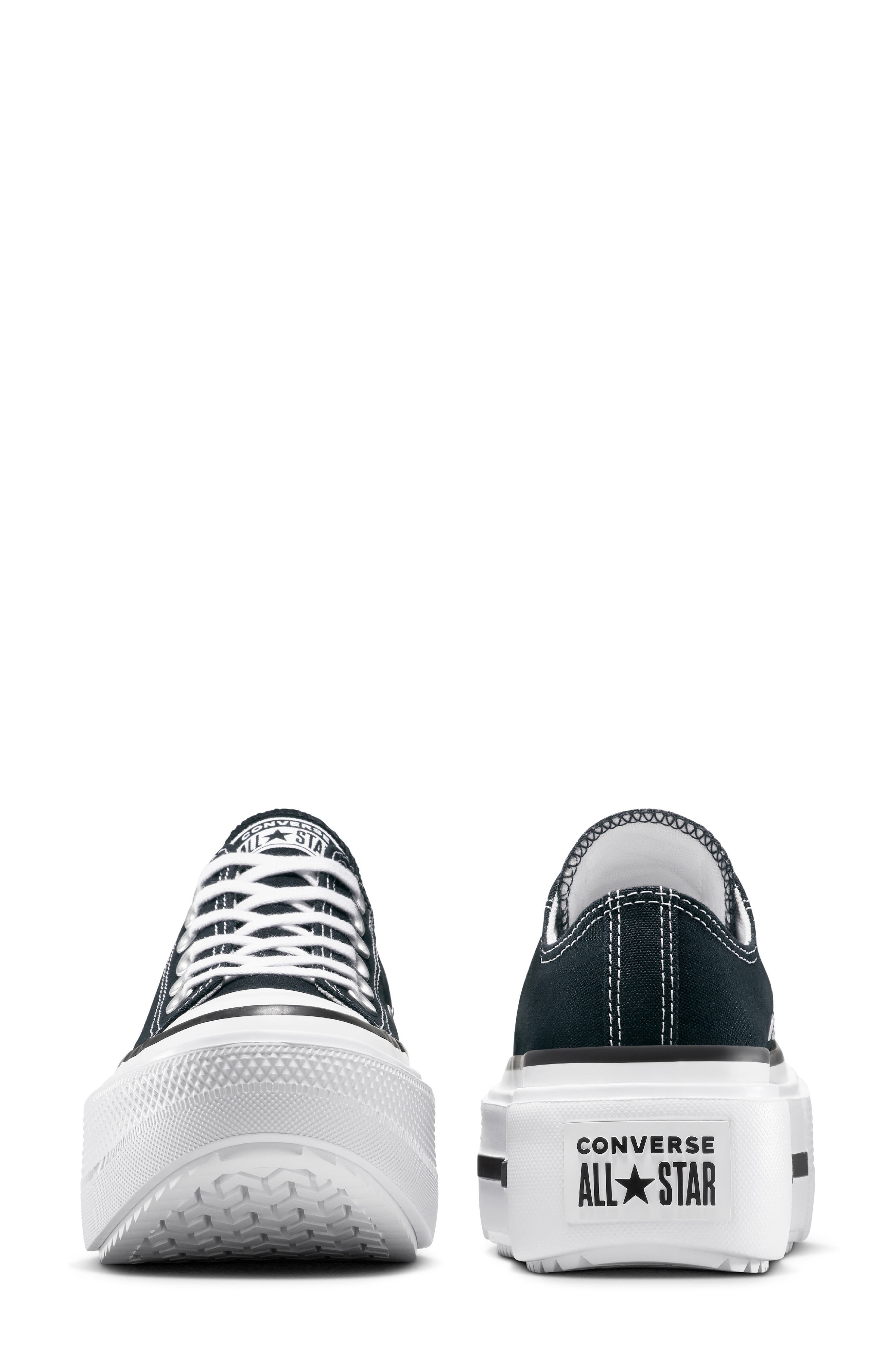 Converse Gender Inclusive Chuck Taylor All Star Lift Double Stack Low Top Platform Sneaker in Black/ - 4