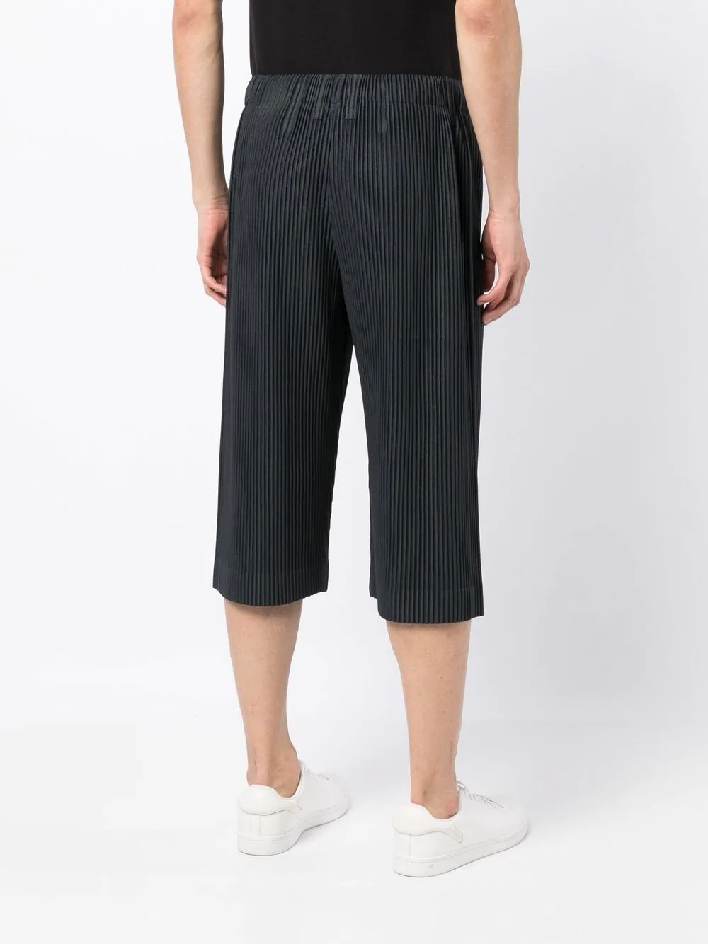 tailored pleated shorts - 4