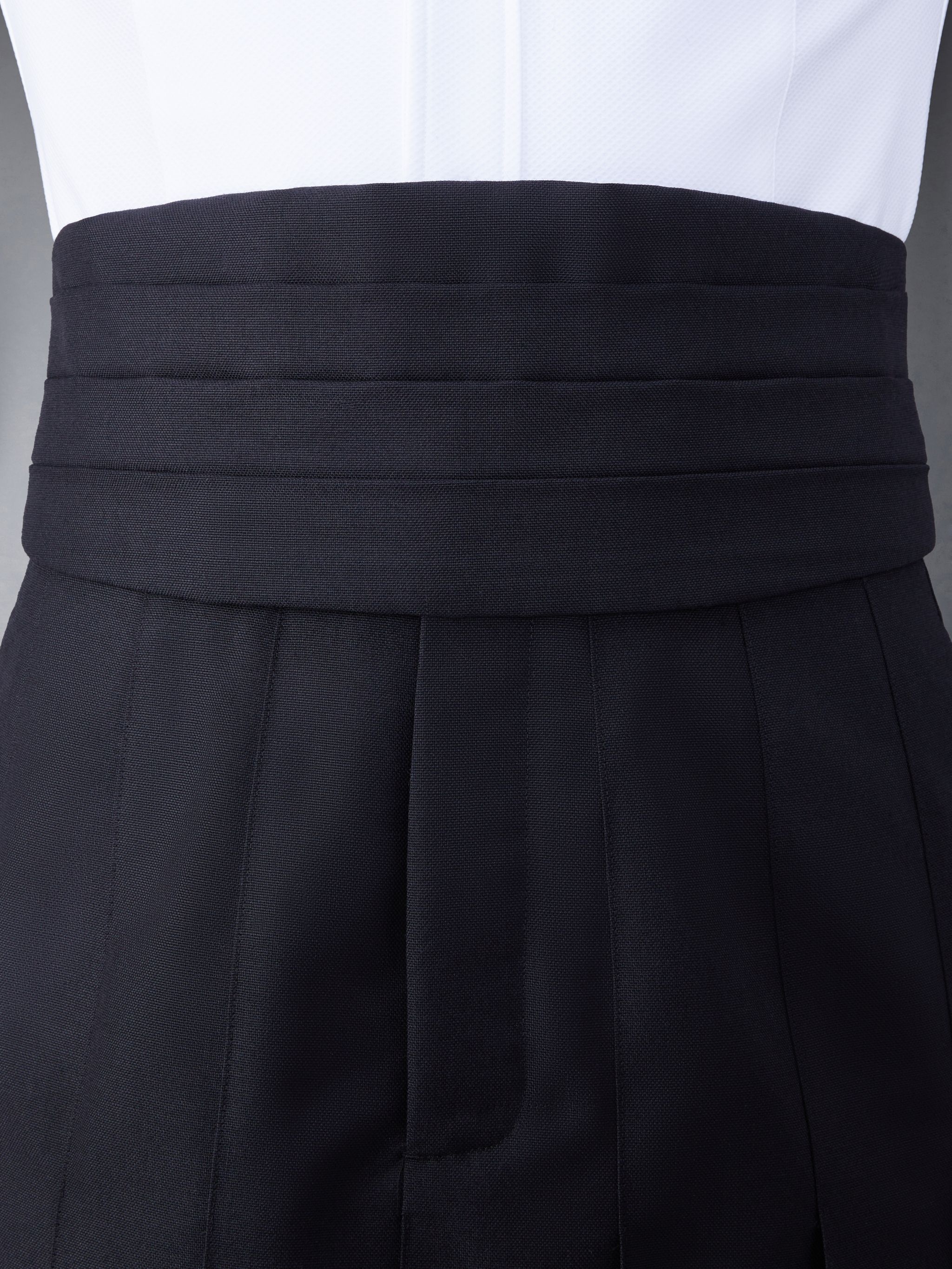 pintucked mohair cummerbund - 4