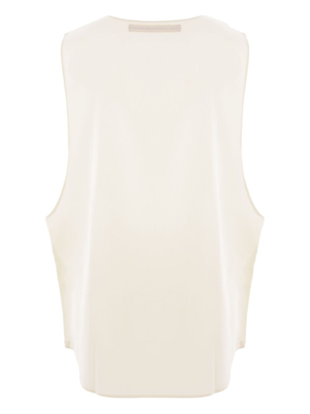 twill sleeveless tank top - 2