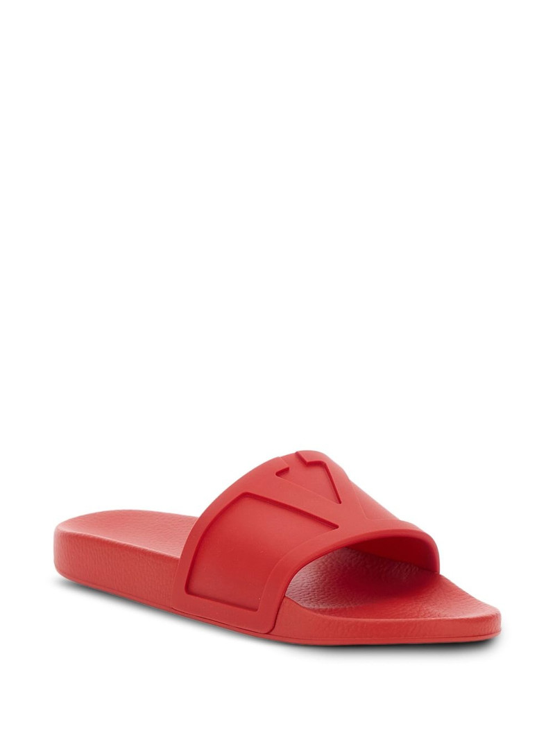 Valentino logo-embossed slides outlook