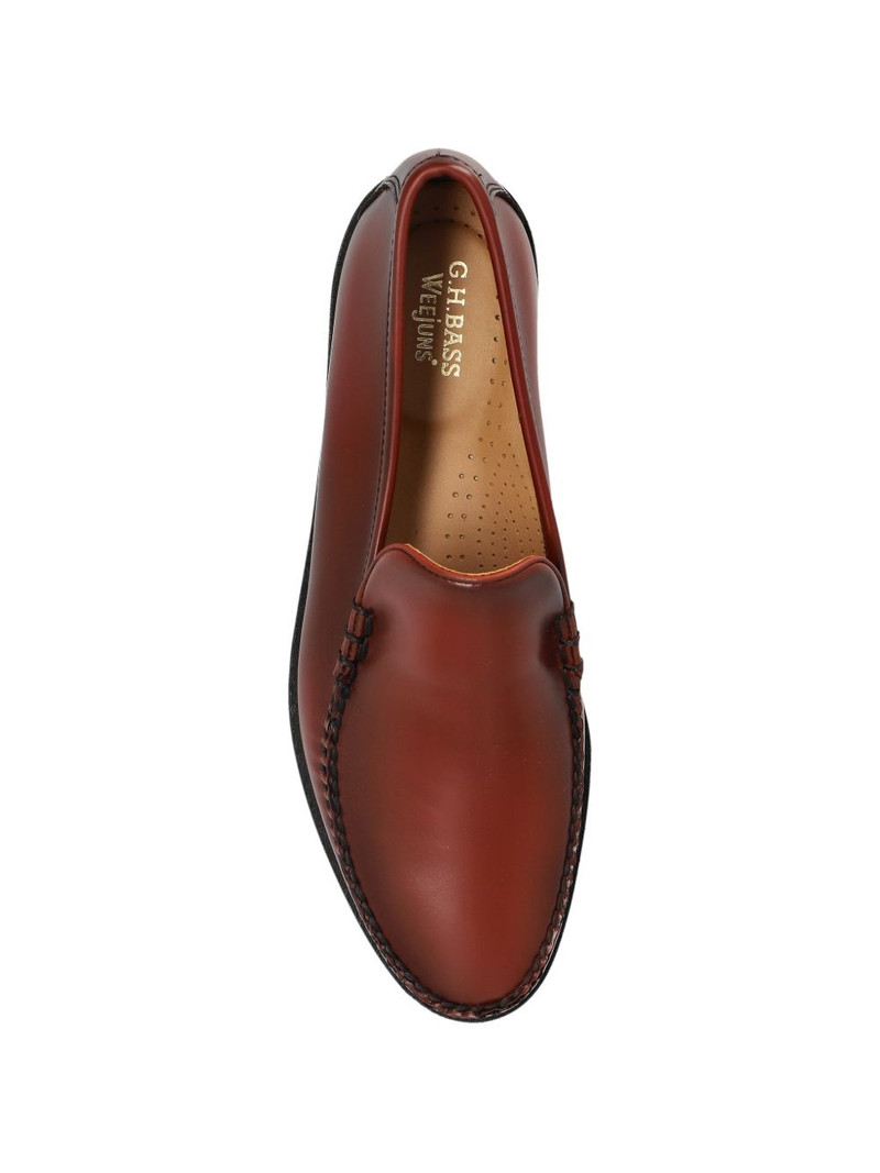 stitched leather loafers 4