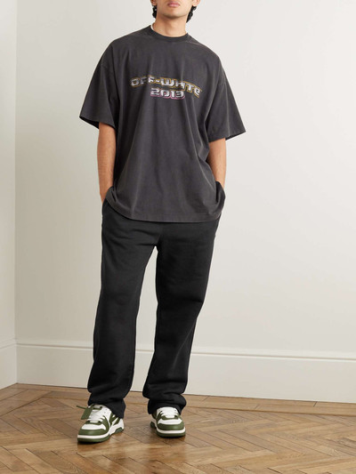 Off-White Logo-Embroidered Cotton-Jersey Sweatpants outlook