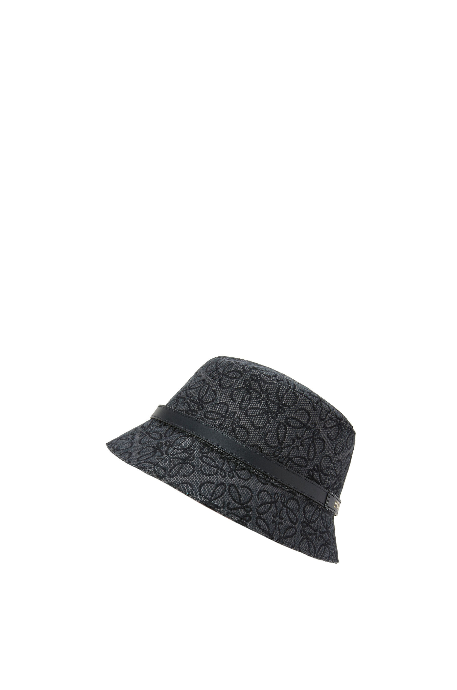 Bucket hat in Anagram jacquard and calfskin - 3