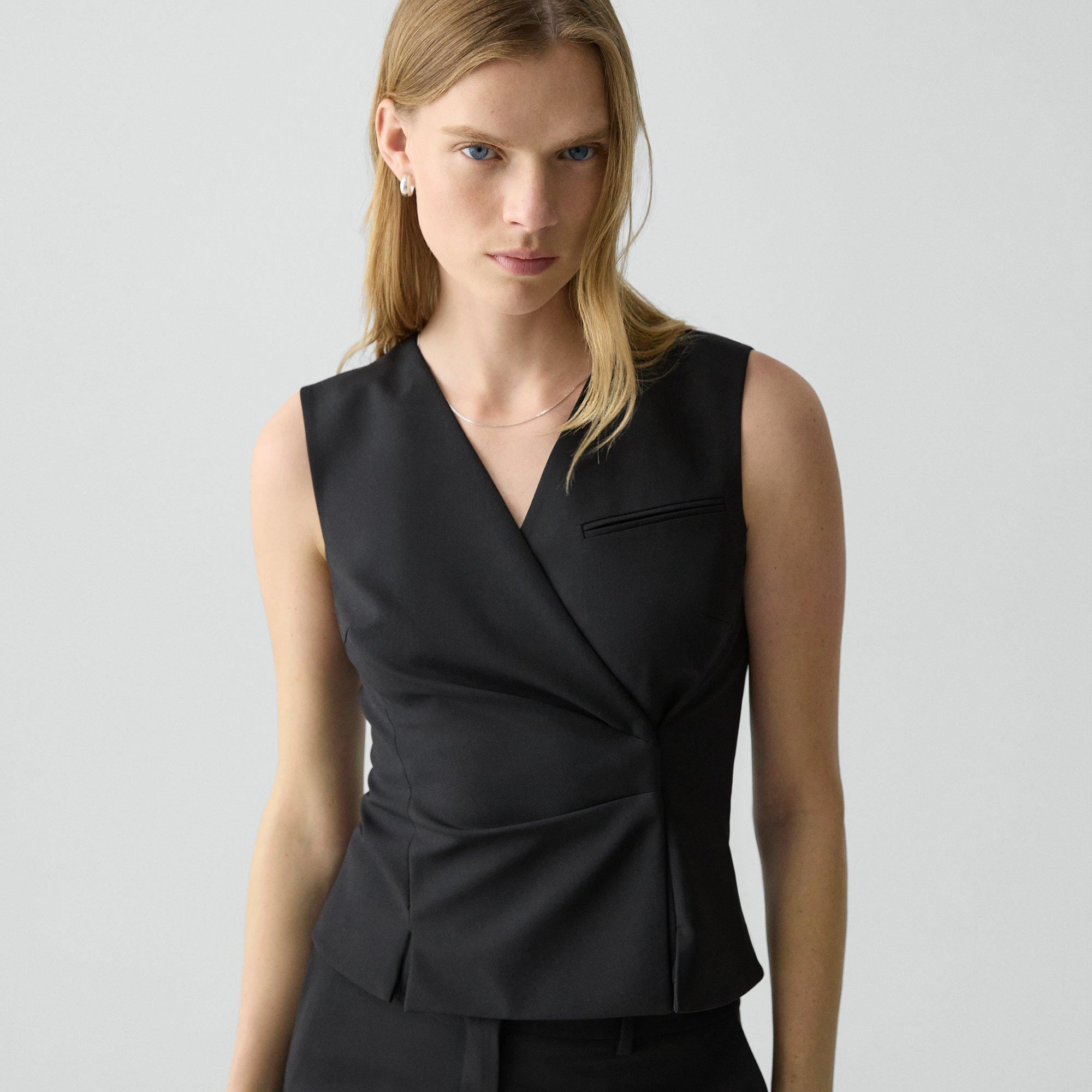 Wrap Vest in Good Wool - 5