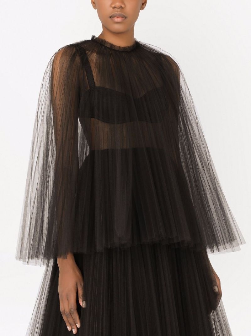 tulle midi dress - 5