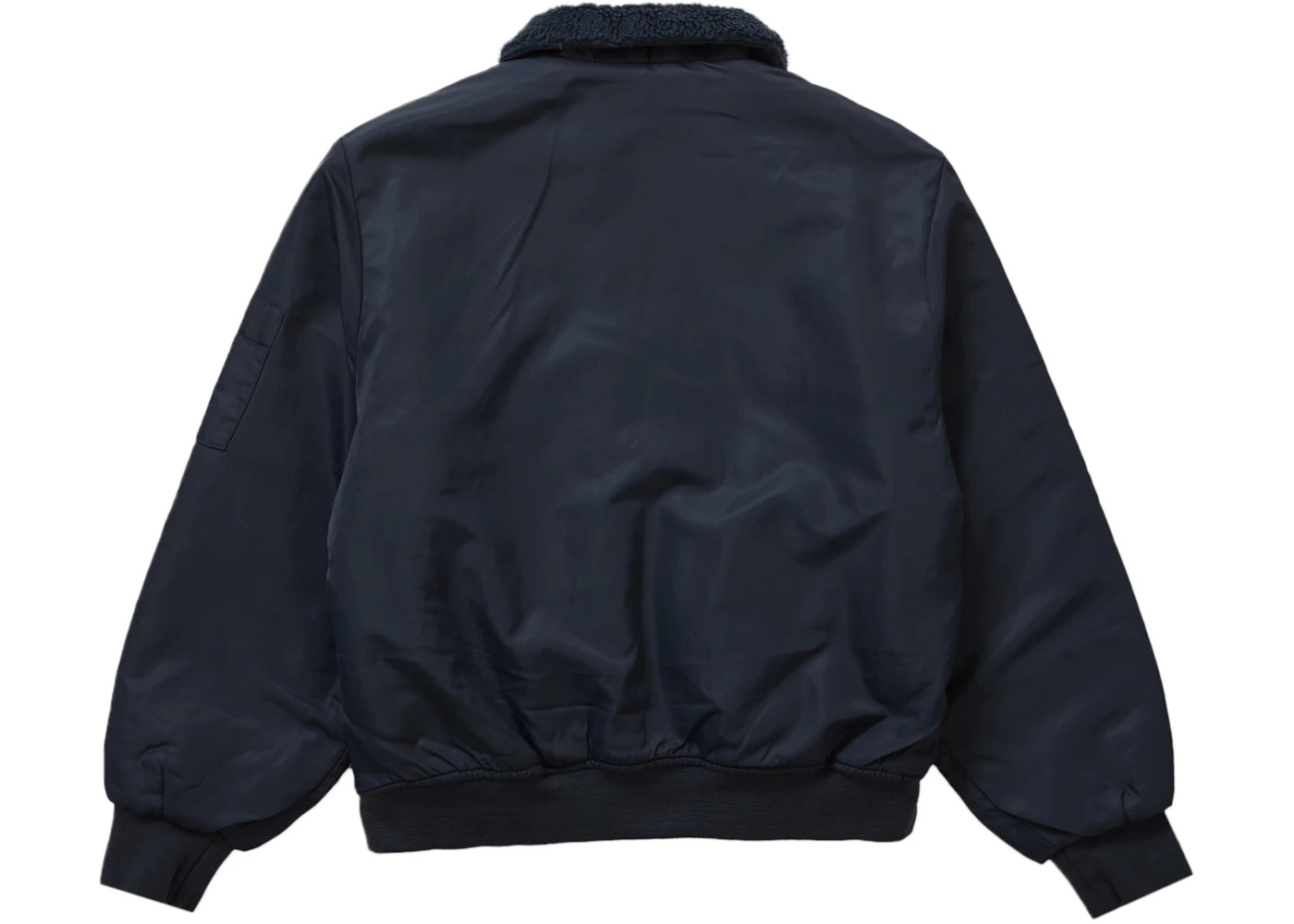 Supreme Dickies Fur Collar Bomber Jacket Navy - 3