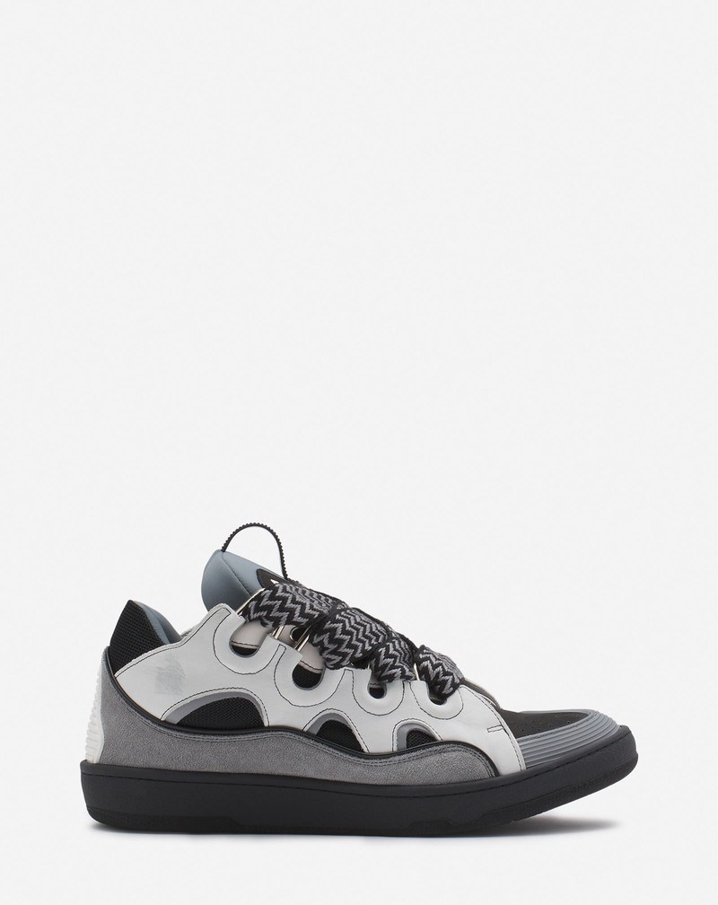 LEATHER CURB SNEAKERS 1