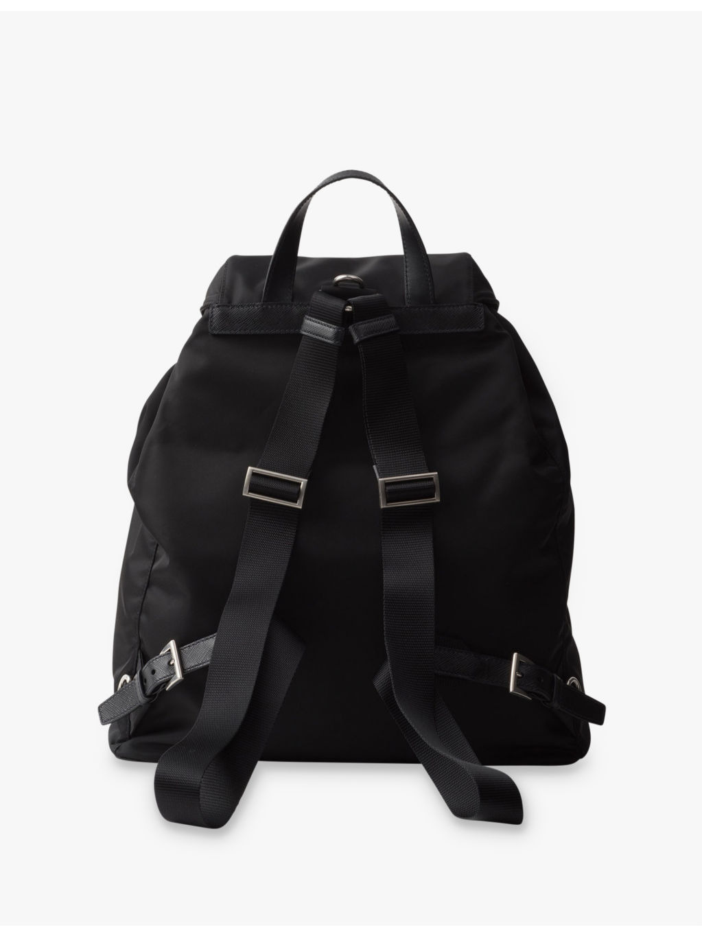 Logo-plaque recycled-polyamide backpack - 3