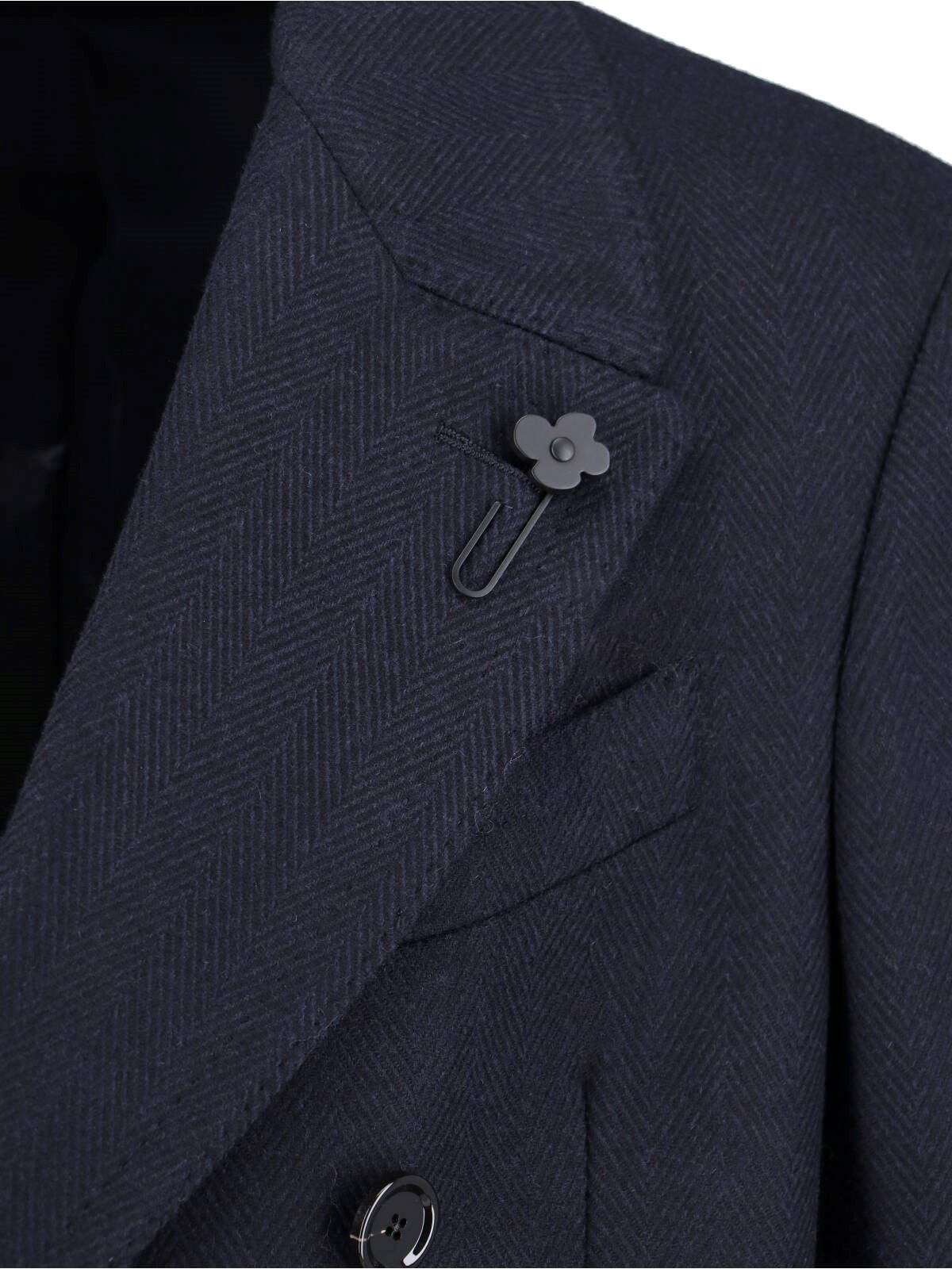 DOUBLE-BREASTED WOOL AND CASHMERE BLEND COAT - 4