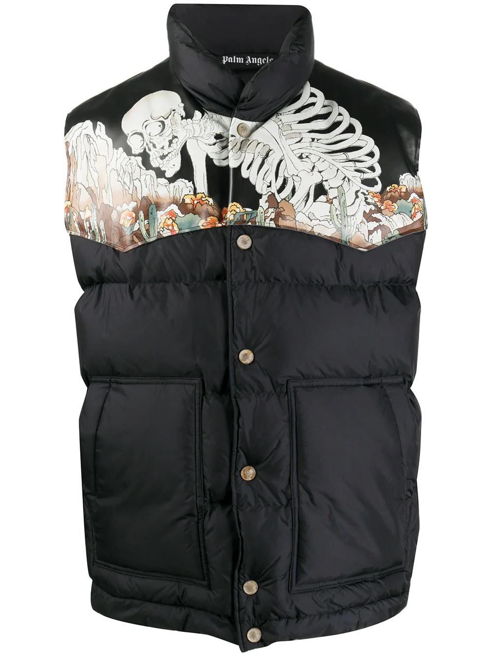 skeleton print waistcoat - 1