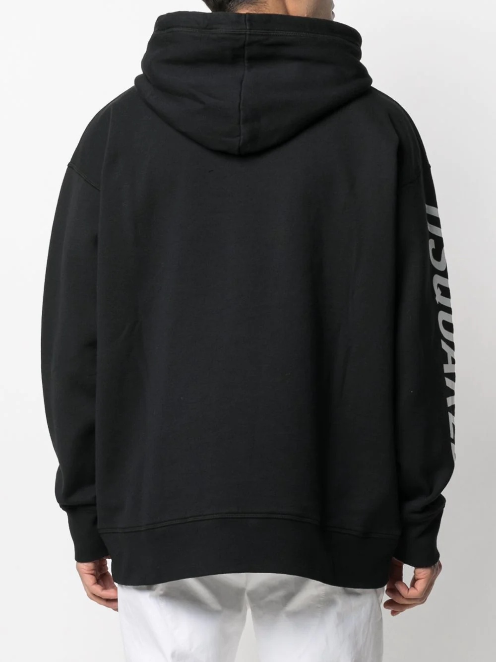 multi-logo print hoodie - 4