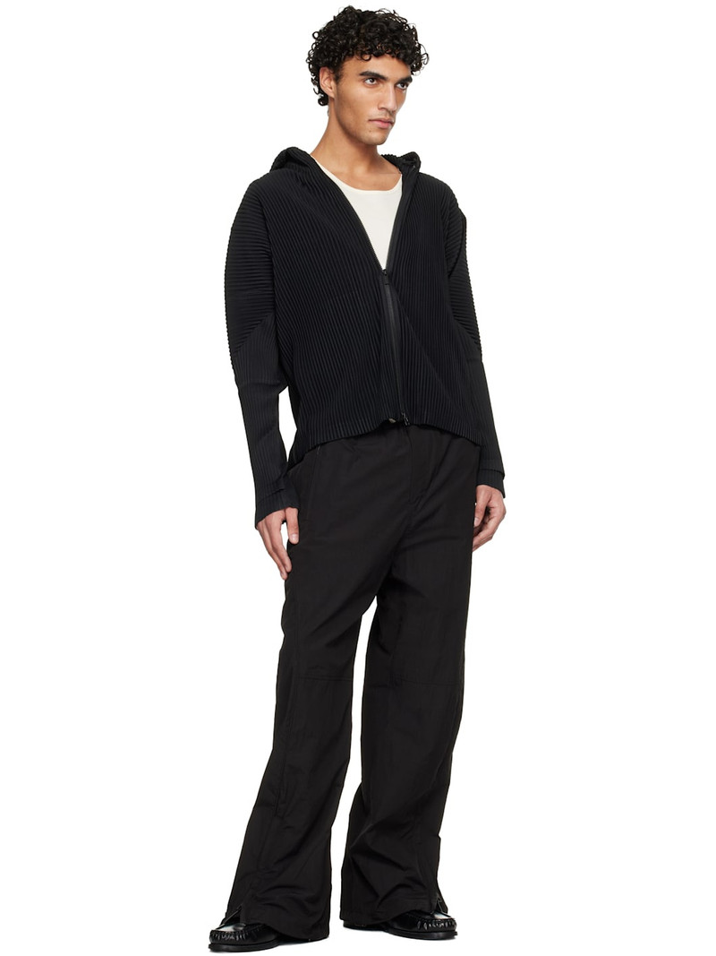 Wooyoungmi Black Lined Track Pants outlook