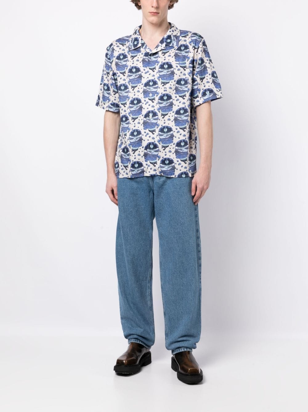graphic-print short-sleeve shirt - 2