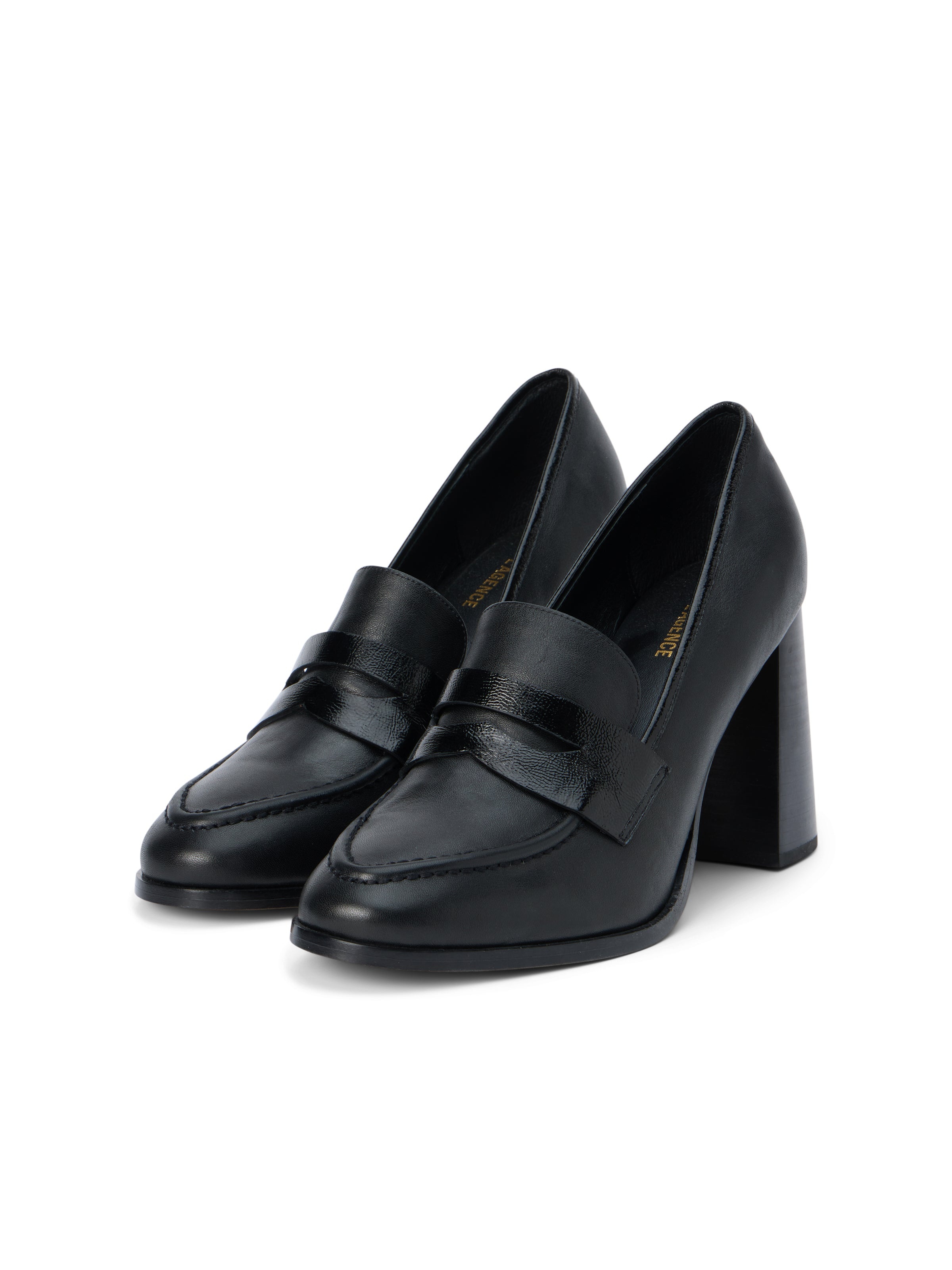 Blanche Heeled Leather Loafer - 4