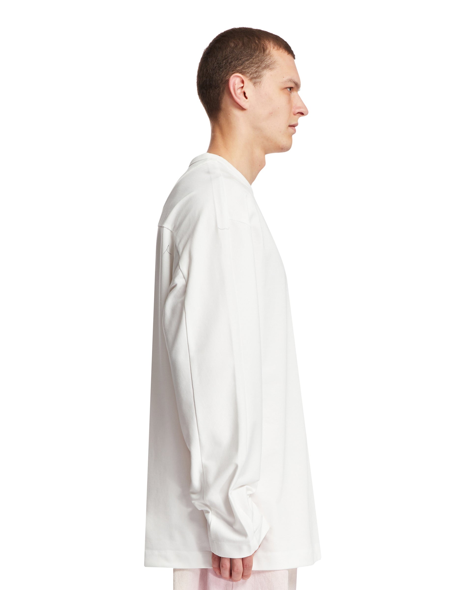 White Long Sleeve T-Shirt - 5