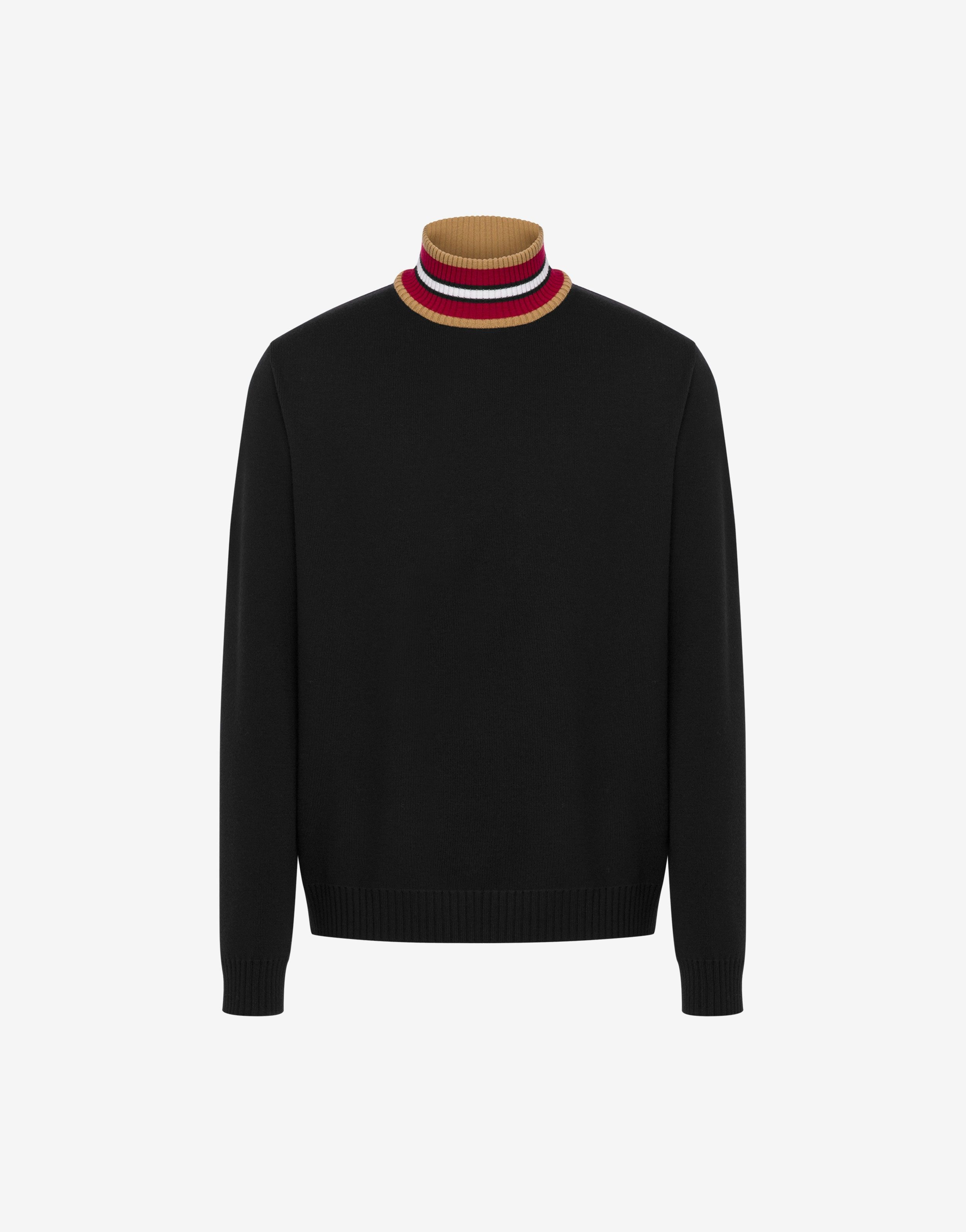 STRIPES TURTLE-NECK SWEATER - 1