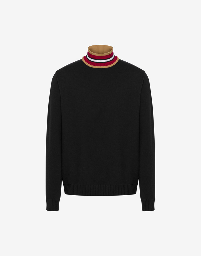 STRIPES TURTLE-NECK SWEATER 1