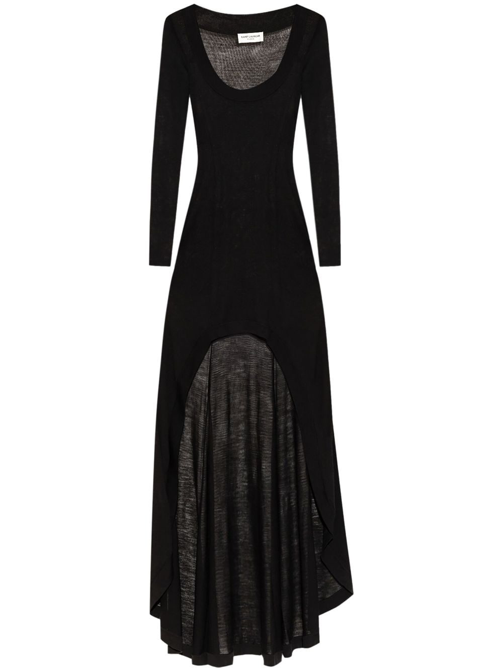 Saint Laurent Black Midi Dress - 1
