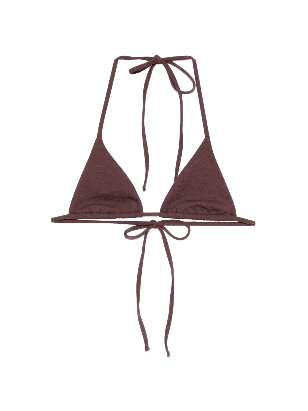 String triangle-cup bikini top - 1