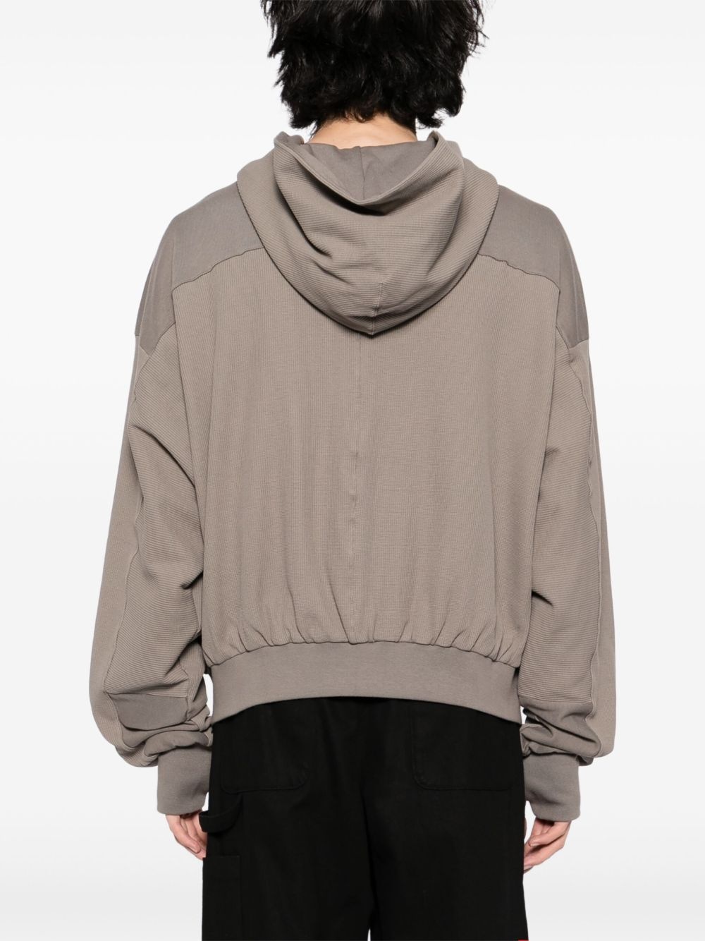 waffle-effect hoodie - 4