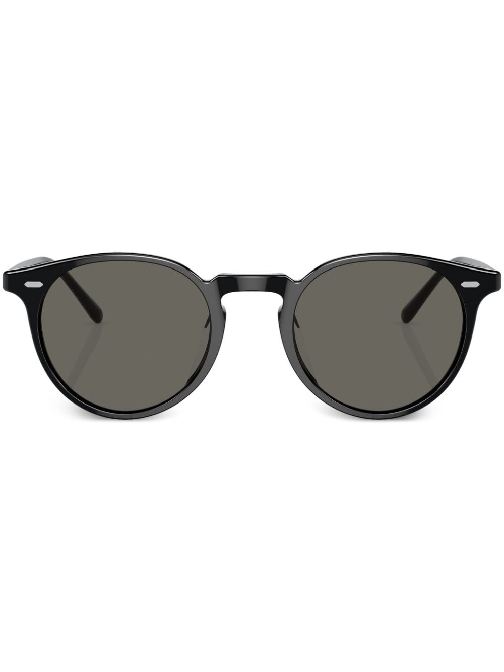 round-frame tinted-lenses sunglasses - 1