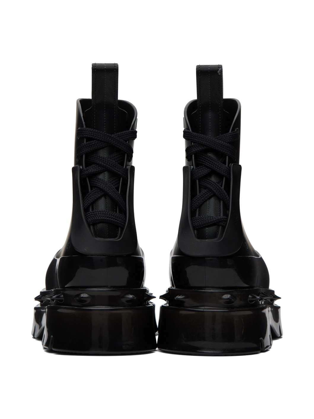 Black Melissa Edition Spikes Boots - 2
