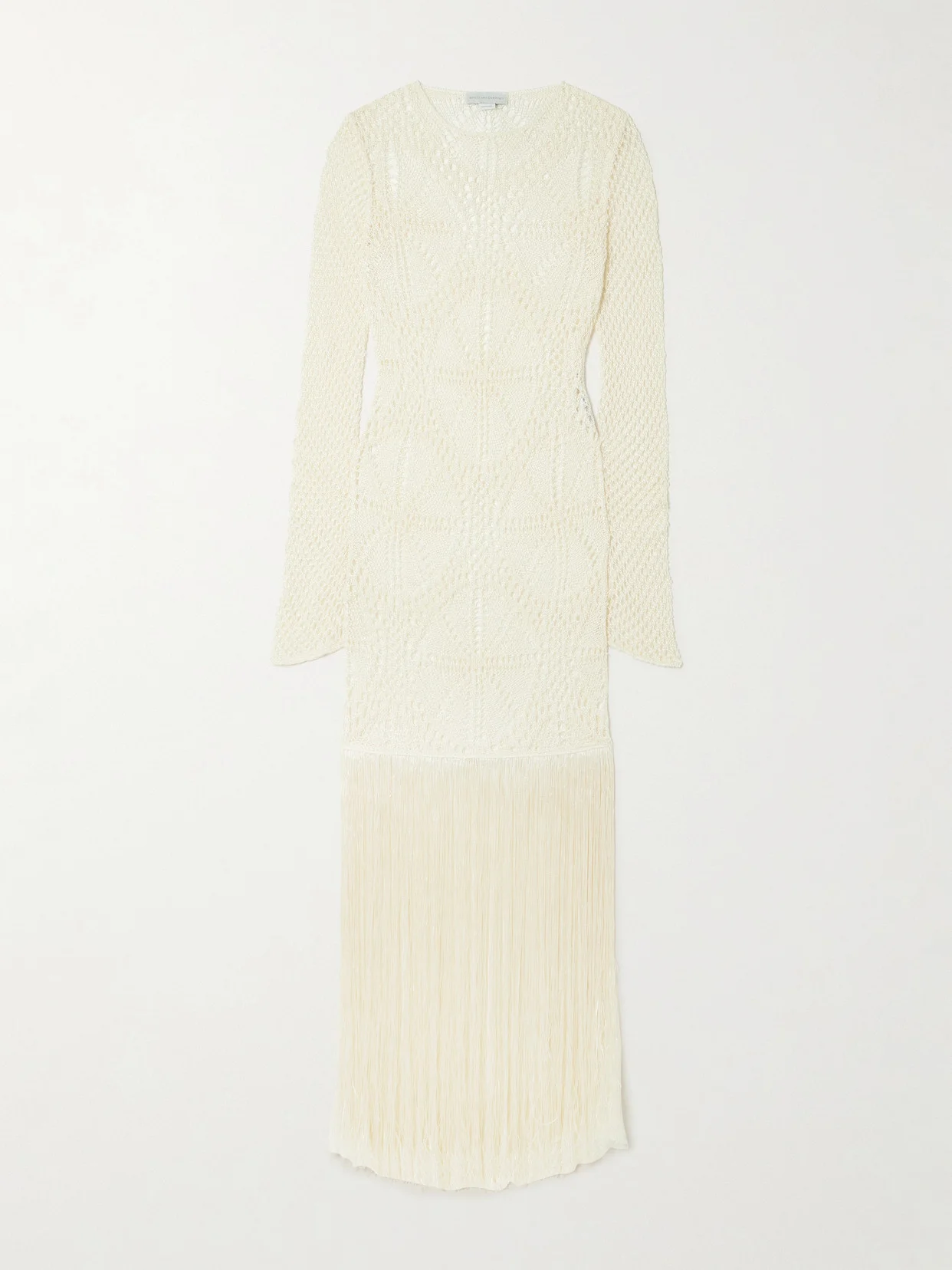 Fringed Crocheted Maxi Dress - 1
