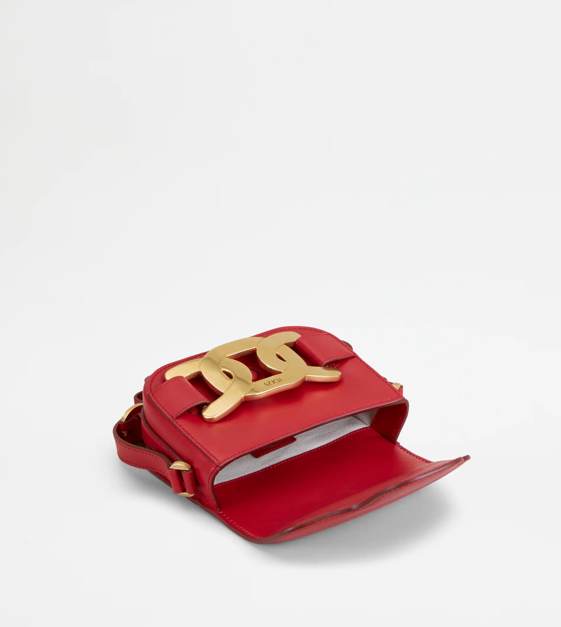 SHOULDER BAG IN LEATHER MINI - RED - 3