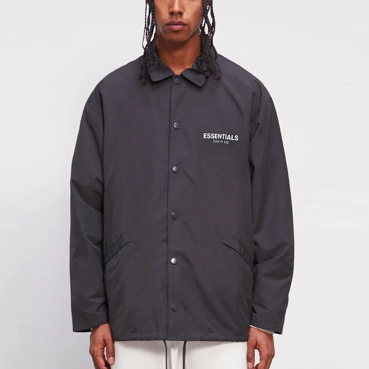 Fear of God Essentials SS21 Coach Jacket Black 0202250500021001 - 5