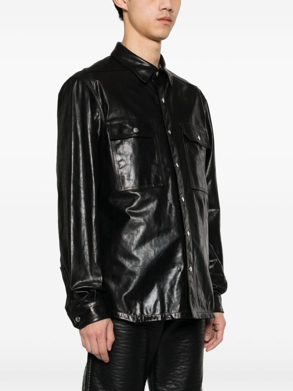 Outershirt leather jacket - 3
