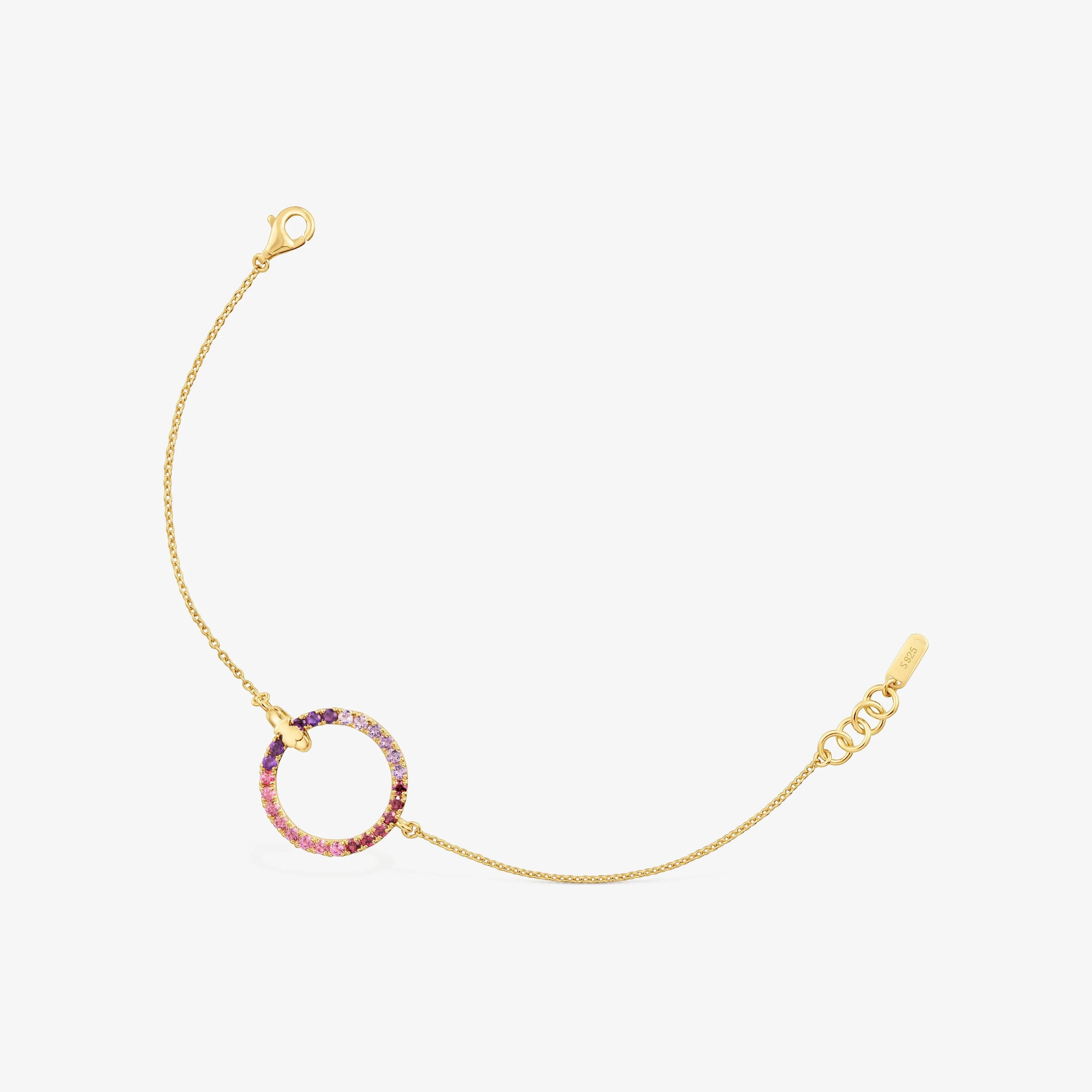 18K gold vermeil Chain bracelet with gemstones TOUS Straight - 1