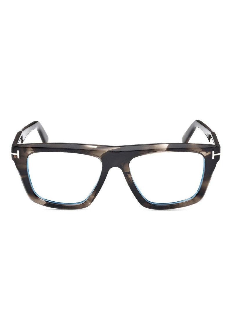 tortoiseshell square-frame glasses 1