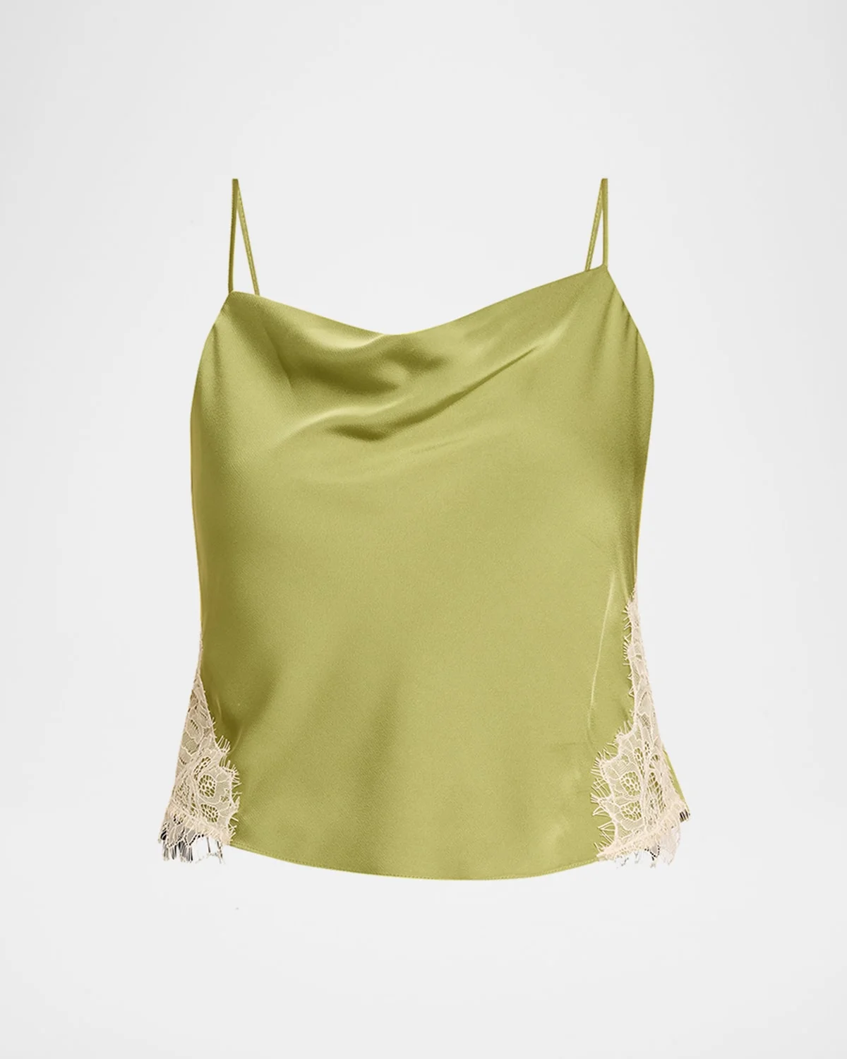 Esme Satin Lace-Trim Camisole - 1